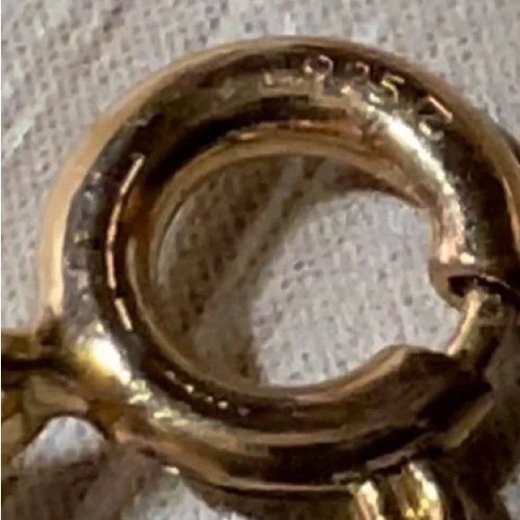 Vintage Prime Art Gold Over Sterling Silver Tourmaline Bracelet, 7.5", 5.5g - Picture 3 of 6